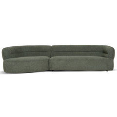 CLC10374-KJ Left Chaise Sofa - Coral Dark Green