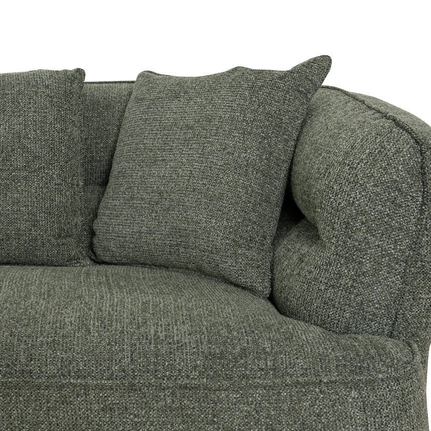 Left Chaise Sofa - Coral Dark Green - View 17