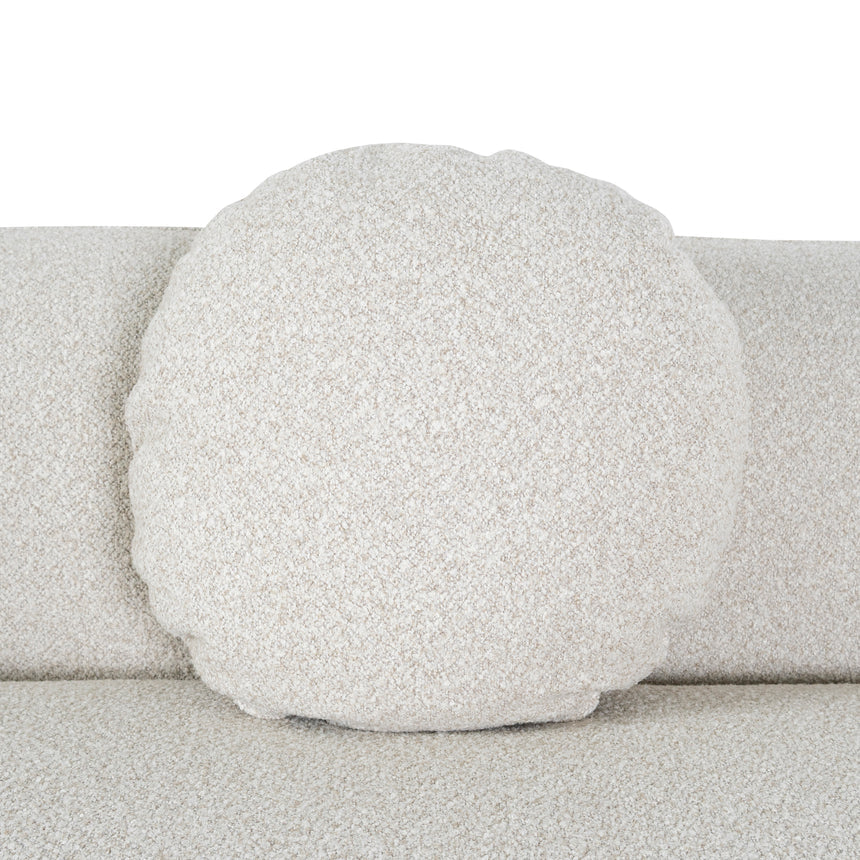 3 Seater Right Chaise Sofa - Oatmeal Beige - View 16