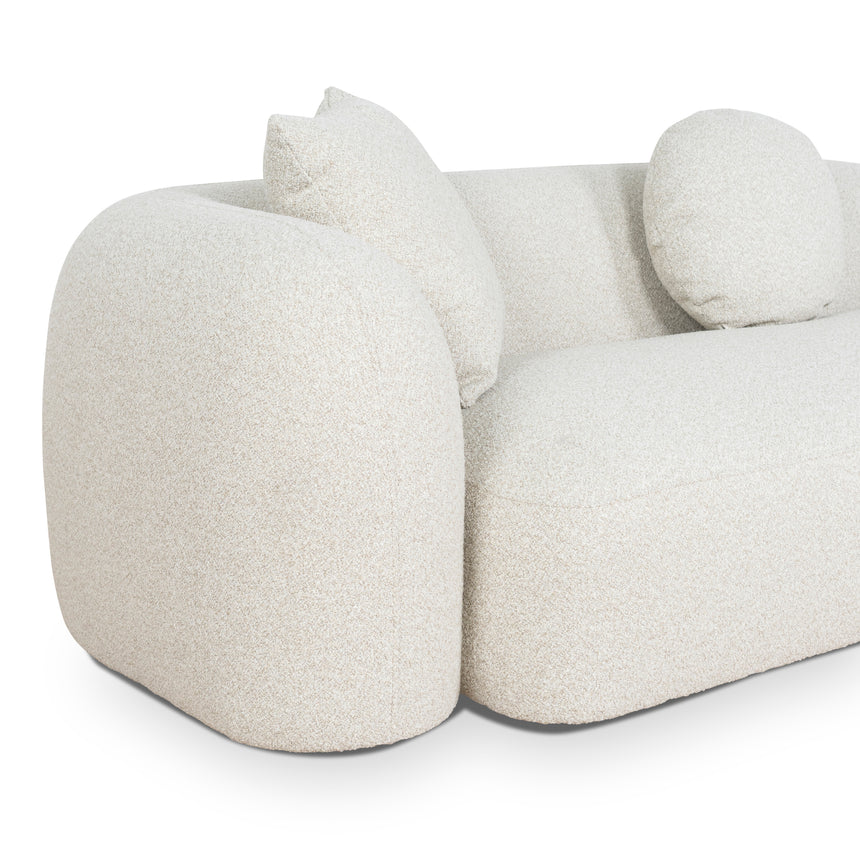 3 Seater Right Chaise Sofa - Oatmeal Beige - View 8