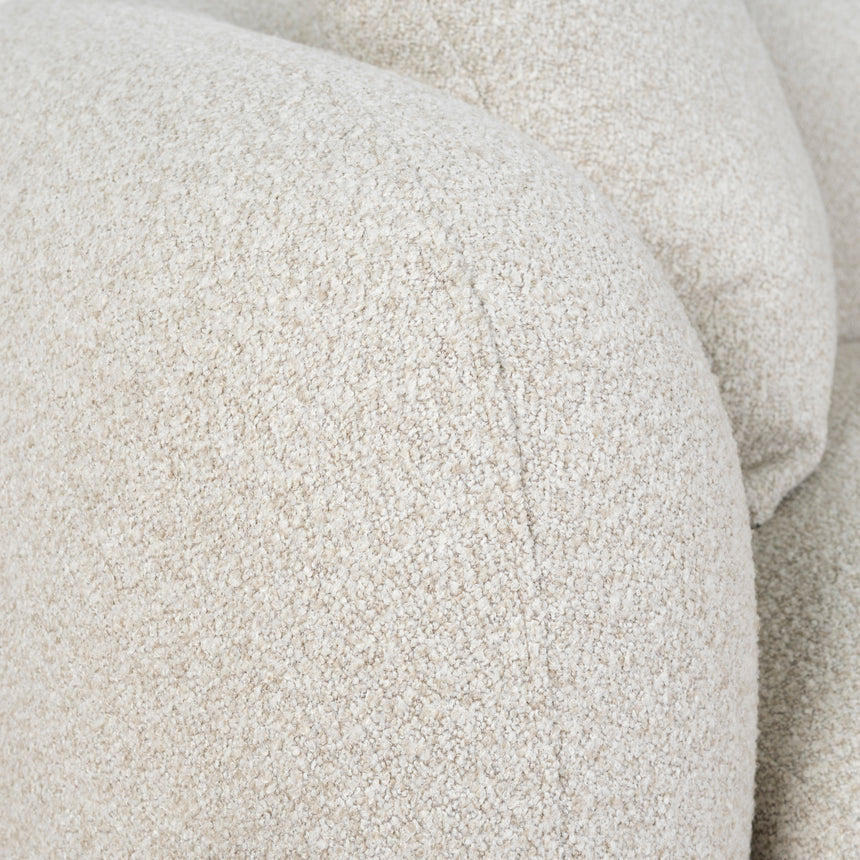 3 Seater Right Chaise Sofa - Oatmeal Beige - View 10