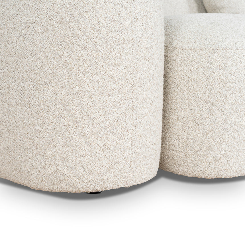 3 Seater Right Chaise Sofa - Oatmeal Beige - View 11