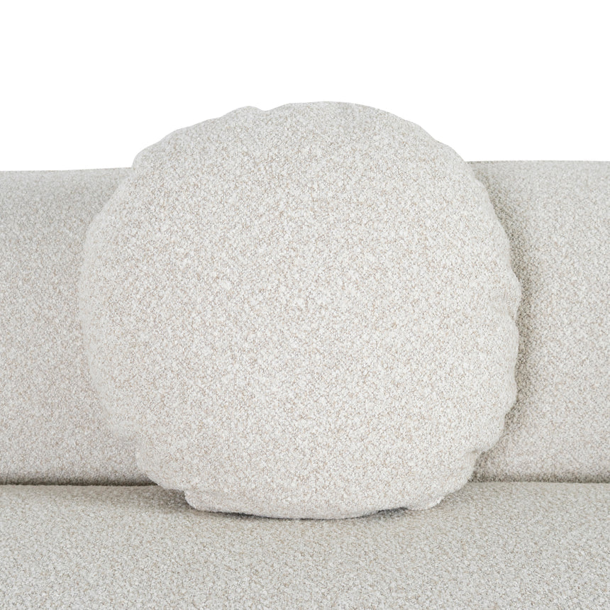 3 Seater Left Chaise Sofa - Oatmeal Beige - View 16