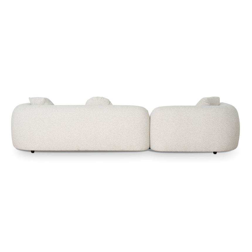 3 Seater Left Chaise Sofa - Oatmeal Beige - View 2