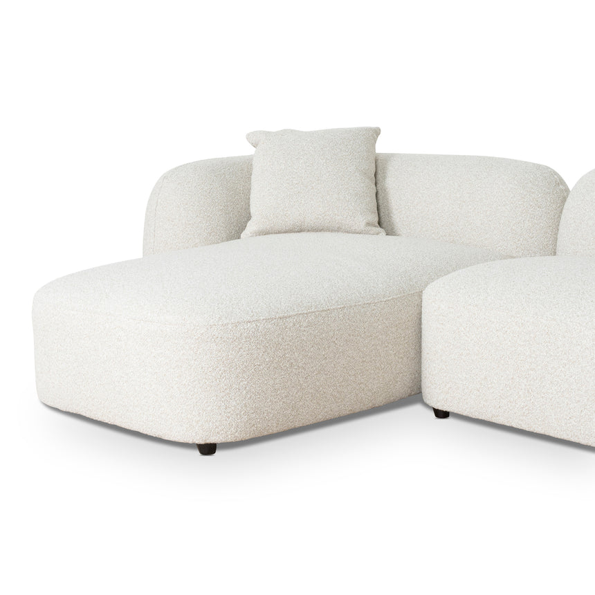 3 Seater Left Chaise Sofa - Oatmeal Beige - View 7