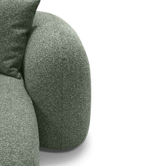 CLC10388-AE 3 Seater Left Chaise Sofa - Amazon Green