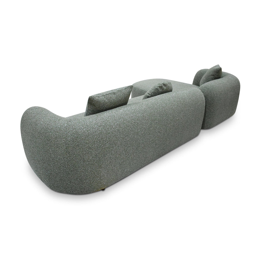 3 Seater Left Chaise Sofa - Amazon Green - View 4
