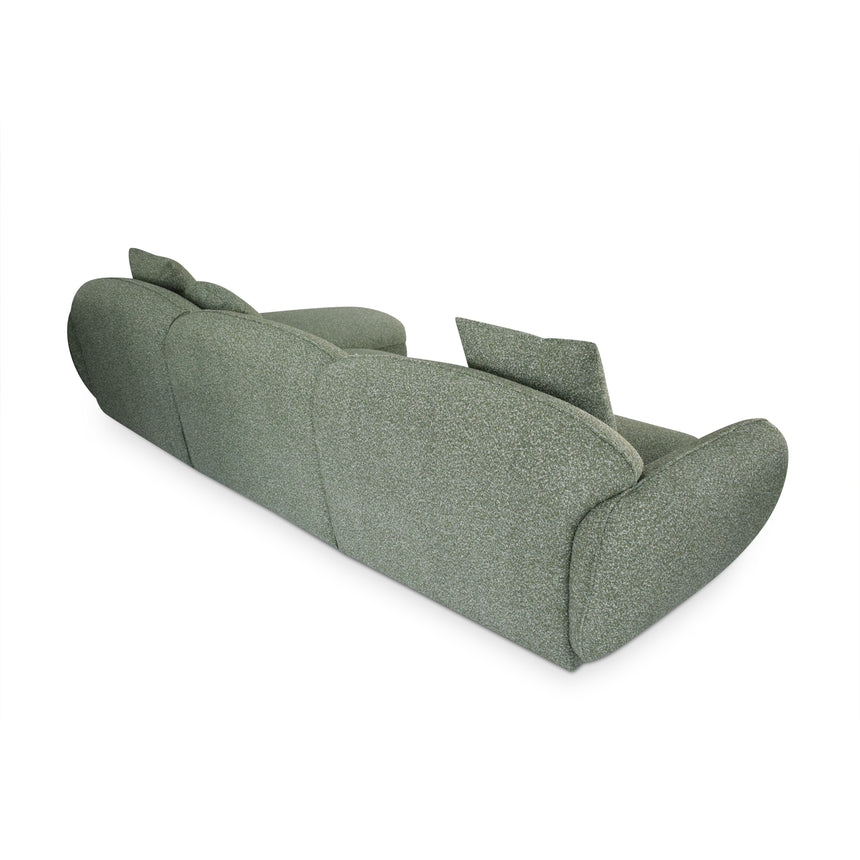 3 Seater Right Chaise Sofa - Amazon Green - View 4