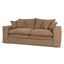 2 Seater Fabric Sofa | Almond Brown | Myka Home