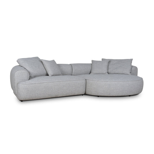Right Chaise Sofa | Chrome Grey | Myka Home