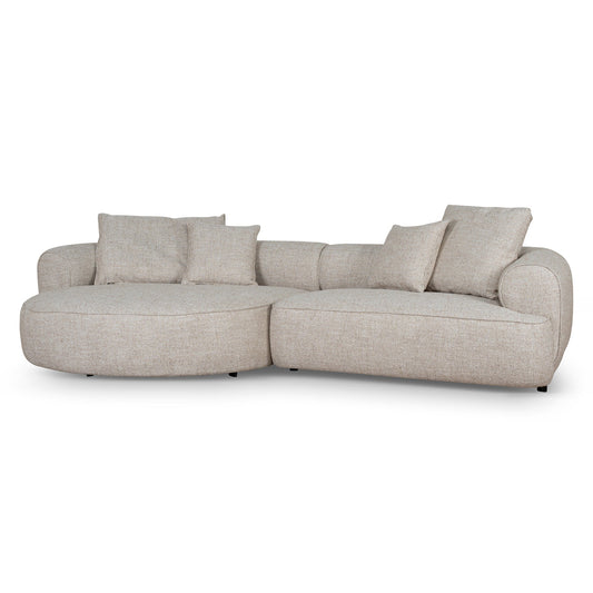Left Chaise Sofa | Pale Beige | Myka Home