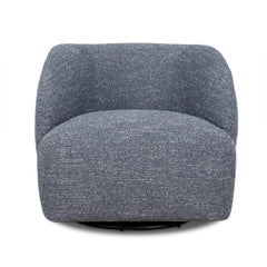 Swivel Armchair | Prussian Blue | Myka Home - View 2