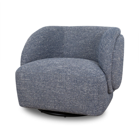 Swivel Armchair | Prussian Blue | Myka Home