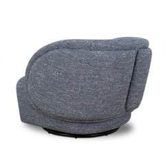 Swivel Armchair | Prussian Blue | Myka Home - View 4