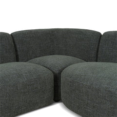 Right Chaise Modular Sofa | Moss Green | Myka Home