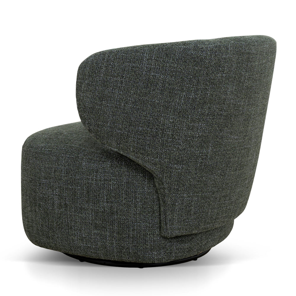 Swivel Armchair | Moss Green | Myka Home - View 4