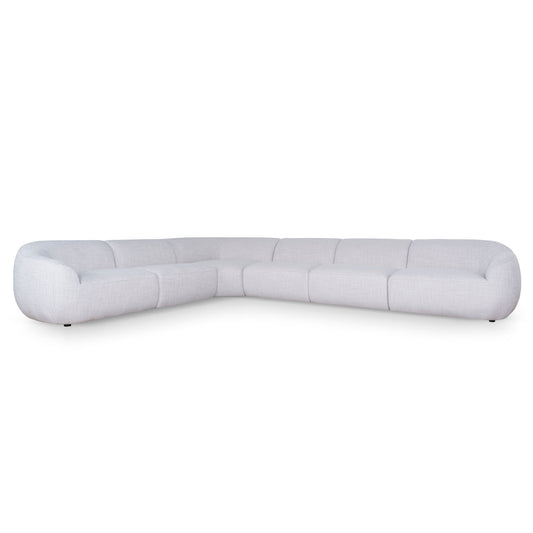 Extended Corner Fabric Sofa | Taupe Beige | Myka Home