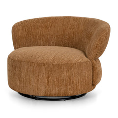 Swivel Lounge Chair | Honey Gold | Myka Home