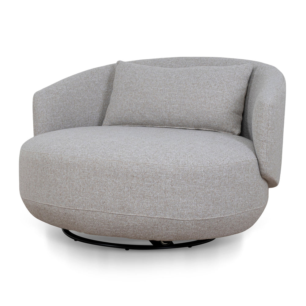Swivel Armchair | Warm Taupe | Myka Home