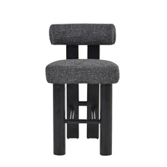Black Barstool | Field Charcoal (Set of 2) | Myka Home