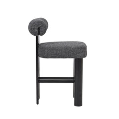Black Barstool | Field Charcoal (Set of 2) | Myka Home