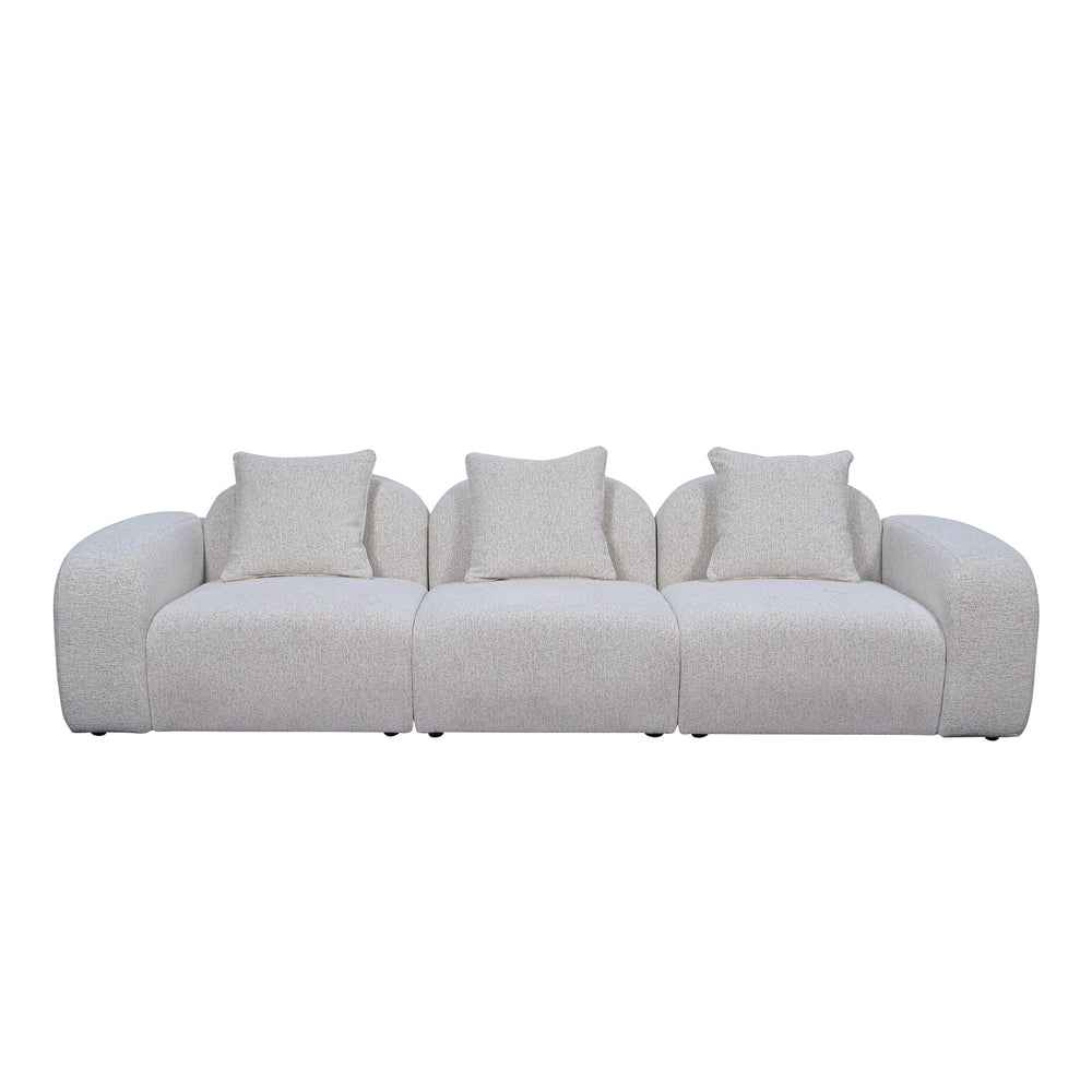 4 Seater Sofa | Almond Beige | Myka Home - View 2