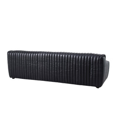 3 Seater Sofa | Black Leather | Myka Home