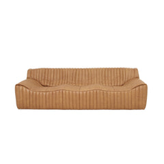 3 Seater Sofa | Amber Tan Leather | Myka Home