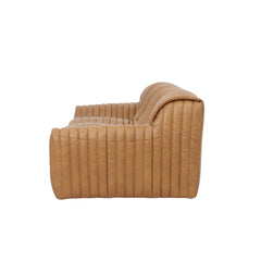 3 Seater Sofa | Amber Tan Leather | Myka Home