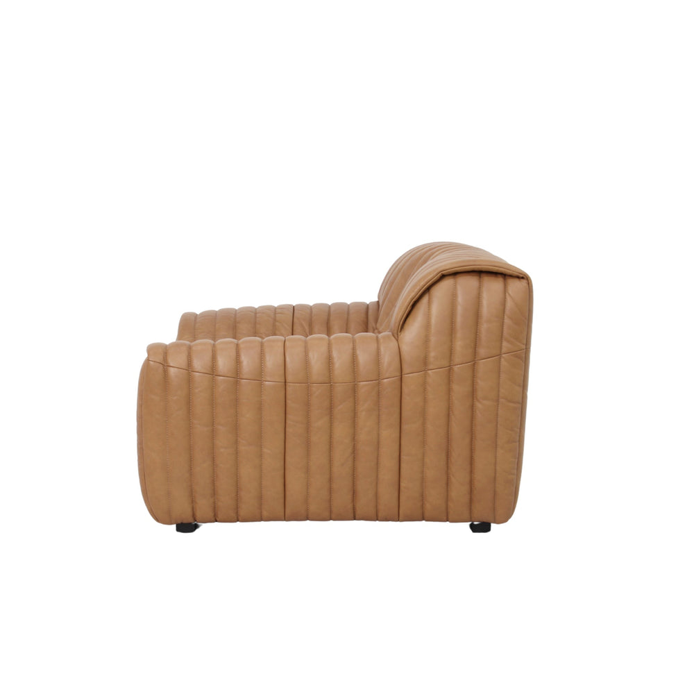 Armchair | Amber Tan Leather | Myka Home - View 4