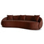 4 Seater Fabric Sofa | Red Bronze | Myka Home