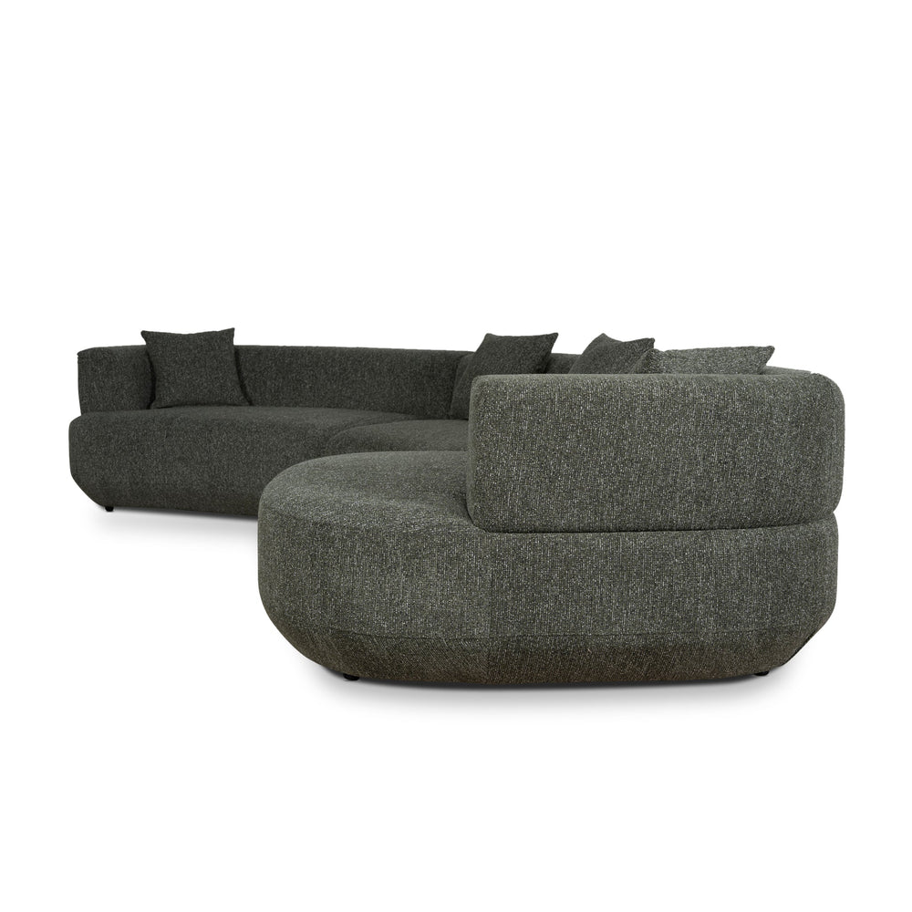 Modular Right Chaise Sofa | Canopy Green | Myka Home - View 5