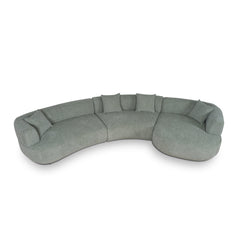 Modular Right Chaise Sofa | Coral Light Green | Myka Home