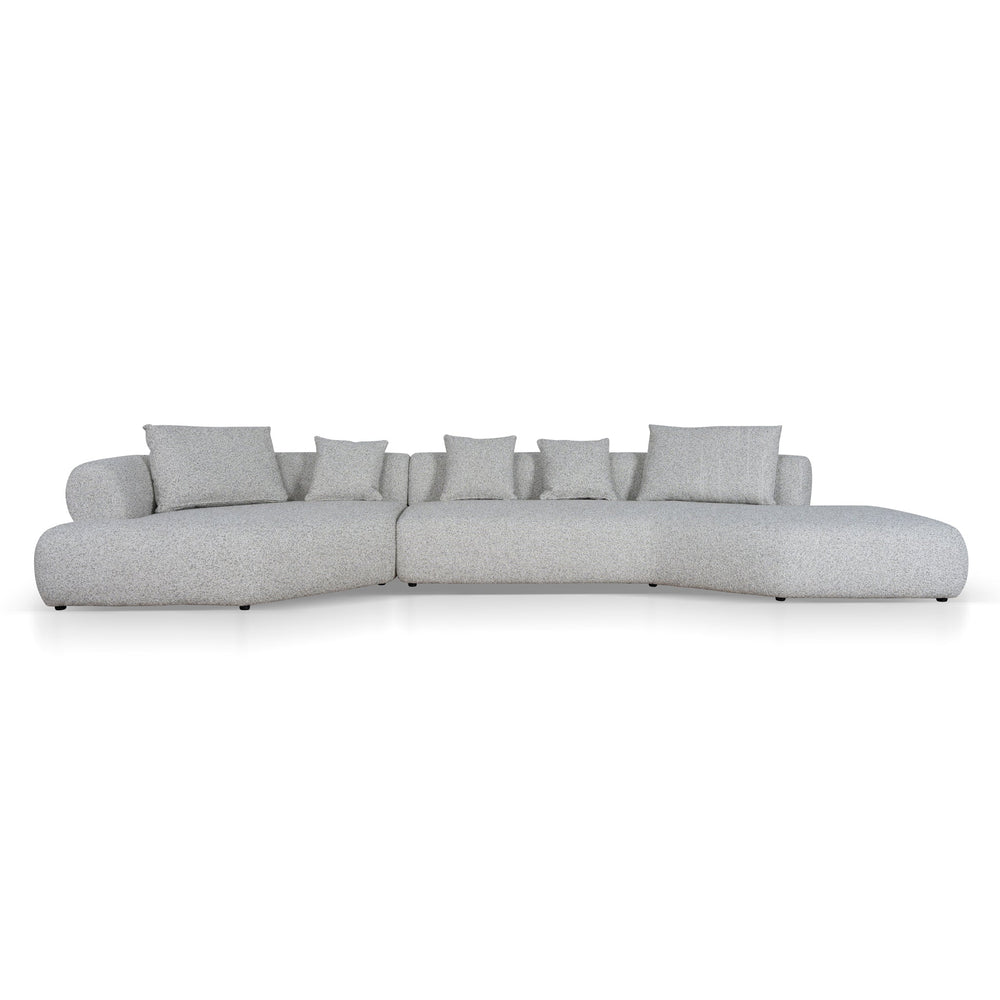 Right Chaise Corner Sofa | Noah Silver Lining | Myka Home - View 2
