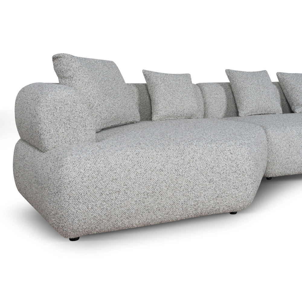 Right Chaise Corner Sofa | Noah Silver Lining | Myka Home - View 5
