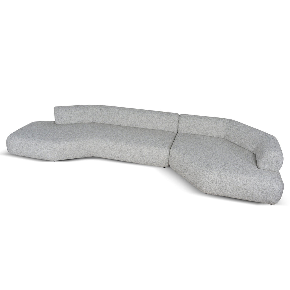 Left Chaise Corner Sofa | Noah Silver Lining | Myka Home - View 3