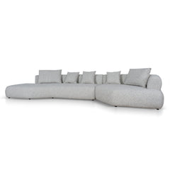 Left Chaise Corner Sofa | Noah Silver Lining | Myka Home