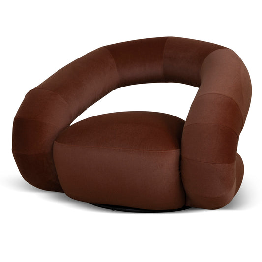 Swivel Armchair | Red Bronze | Myka Home