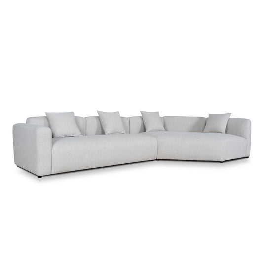 Left Arm Corner Sofa | Textured Beige | Myka Home