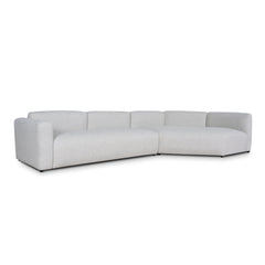 Left Arm Corner Sofa | Textured Beige | Myka Home