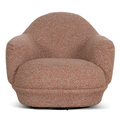 Swivel Armchair | Terracotta Brown | Myka Home