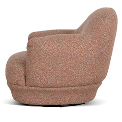 Swivel Armchair | Terracotta Brown | Myka Home