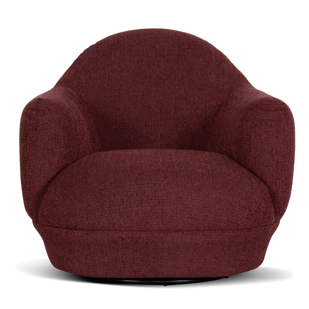 Swivel Armchair | Rustic Red | Myka Home - View 2