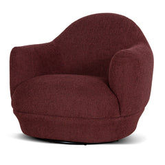 Swivel Armchair | Rustic Red | Myka Home
