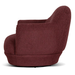 Swivel Armchair | Rustic Red | Myka Home