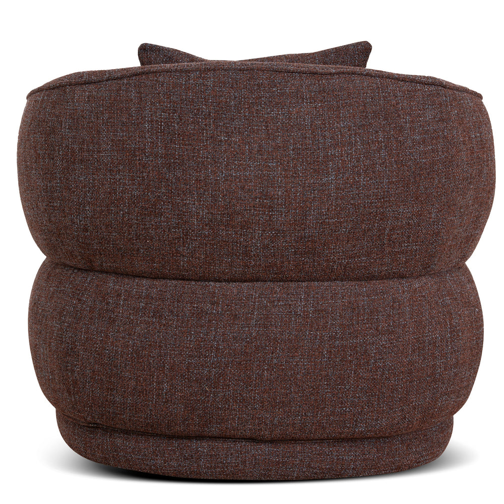 Swivel Armchair | Moss Brown | Myka Home - View 5