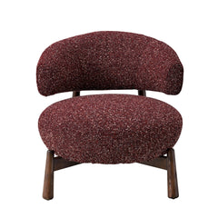Fabric Lounge Chair | Autumn Red | Myka Home