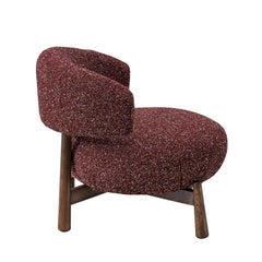 Fabric Lounge Chair | Autumn Red | Myka Home