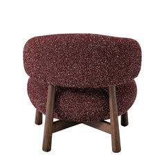 Fabric Lounge Chair | Autumn Red | Myka Home