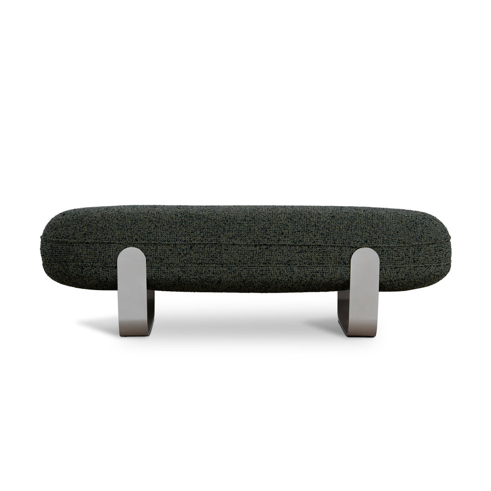 150cm Long Bench Seat | Duffle Green | Myka Home - View 2